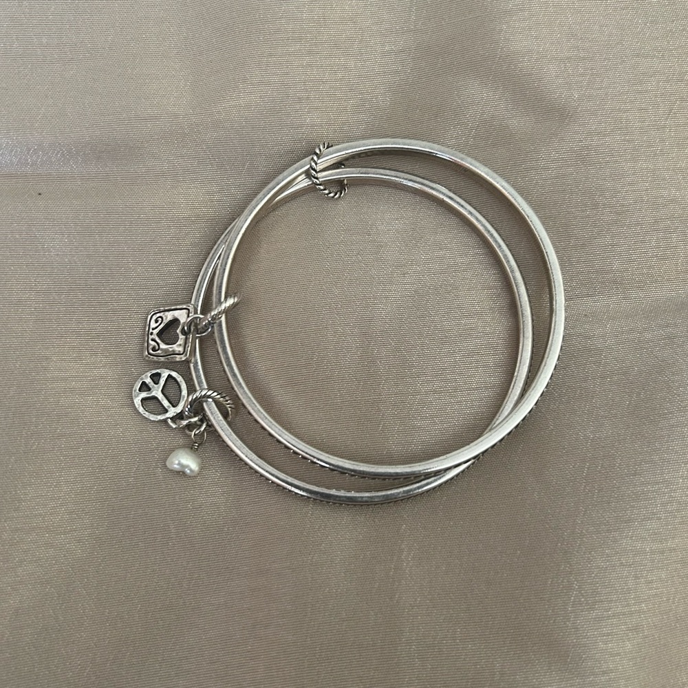 Brighton peace love bangle